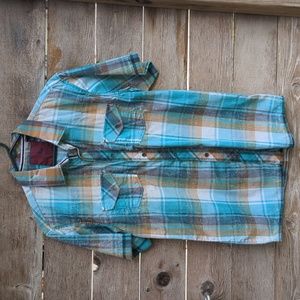 Indigo Star button down shirt. Men's size M. Never worn. Excellent condition!